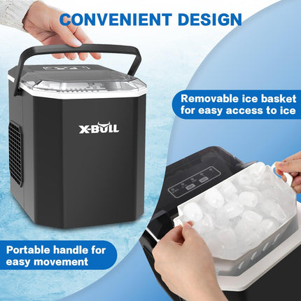Ice Maker Machine 2.2L Portable Ice Cube Tray Bar Countertop Party Commercial.