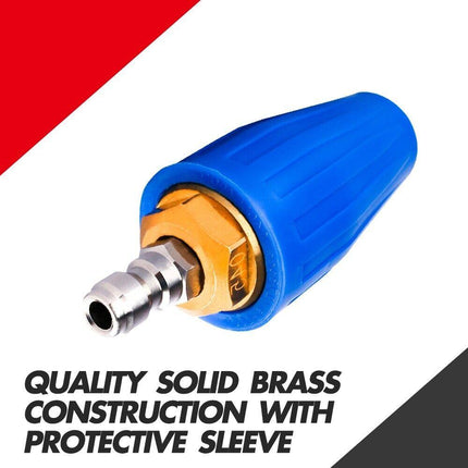 X-BULL Pressure Washer Turbo Nozzle Head 4000PSI High Cleaner 1/4BSP.