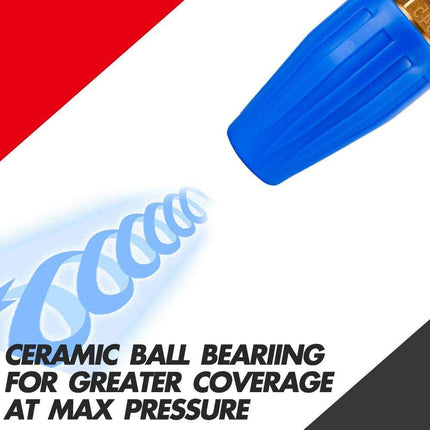 X-BULL Pressure Washer Turbo Nozzle Head 4000PSI High Cleaner 1/4BSP.