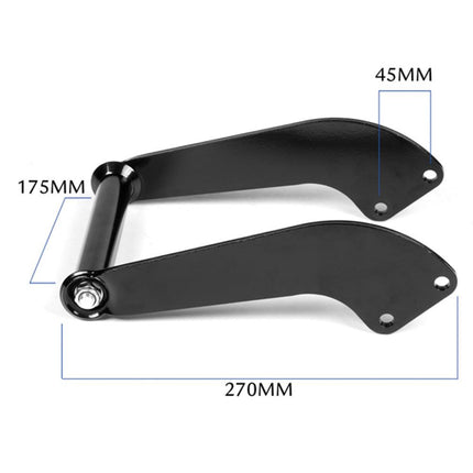 X-BULL Winch Cradle Mounting Plate Bracket Foldable Steel Bar Truck Trailer 4WD Universal For 9000 10000 12000 13000 14500LBS winch.