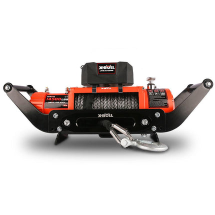 X-BULL Winch Cradle Mounting Plate Bracket Foldable Steel Bar Truck Trailer 4WD Universal For 9000 10000 12000 13000 14500LBS winch.