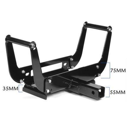 X-BULL Winch Cradle Mounting Plate Bracket Foldable Steel Bar Truck Trailer 4WD Universal For 9000 10000 12000 13000 14500LBS winch.