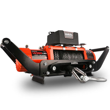 X-BULL Winch Cradle Mounting Plate Bracket Foldable Steel Bar Truck Trailer 4WD Universal For 9000 10000 12000 13000 14500LBS winch.
