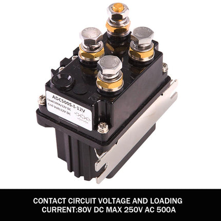 X-BULL Winch Solenoid Relay Controller 500A DC Switch 4WD 9500LBS-17000LBS 4x4.