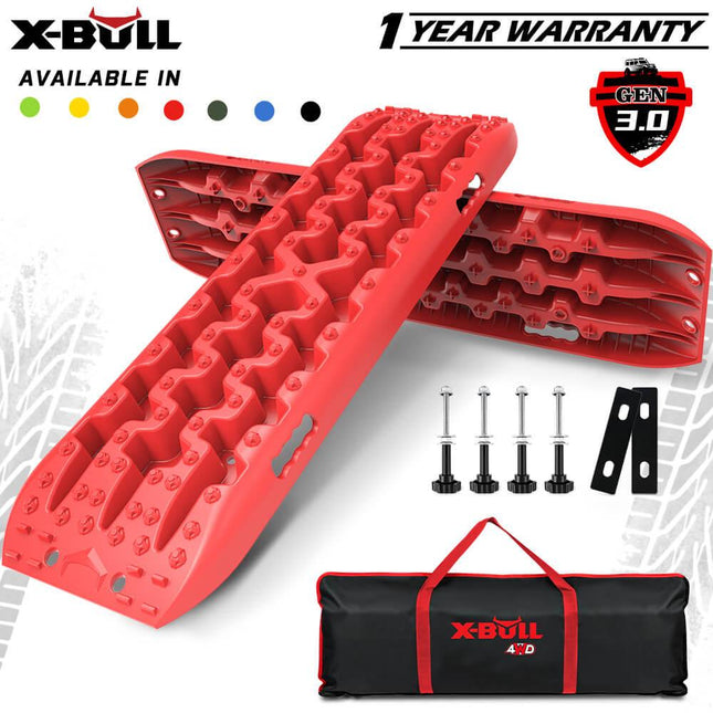 X-BULL Recovery tracks Sand tracks KIT Carry bag mounting pin Sand/Snow/Mud 10T 4WD-red Gen3.0.