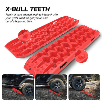 X-BULL Recovery tracks Sand tracks KIT Carry bag mounting pin Sand/Snow/Mud 10T 4WD-red Gen3.0.