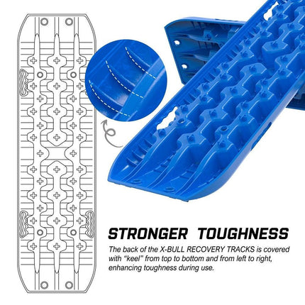 X-BULL Recovery tracks Sand tracks KIT Carry bag mounting pin Sand/Snow/Mud 10T 4WD-BLUE Gen3.0.