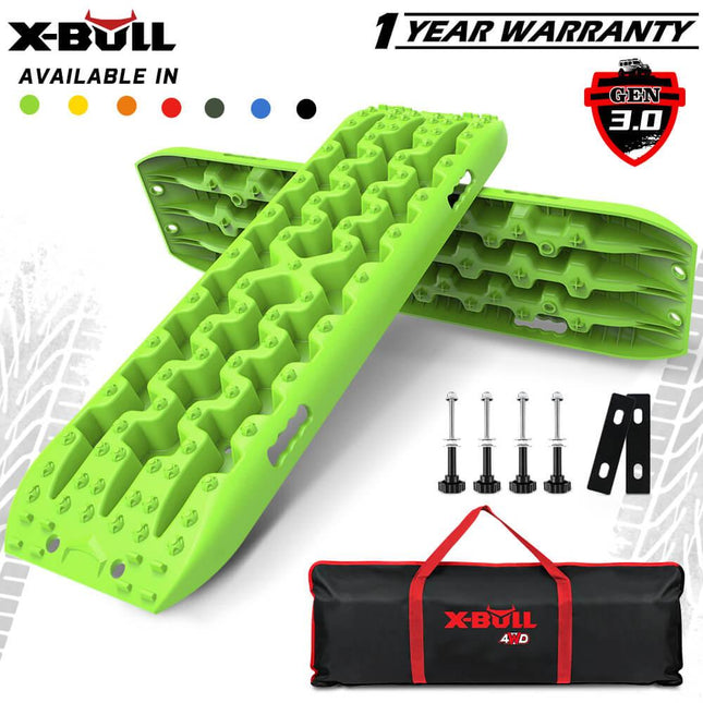 X-BULL Recovery tracks Sand tracks KIT Carry bag mounting pin Sand/Snow/Mud 10T 4WD-GREEN Gen3.0.