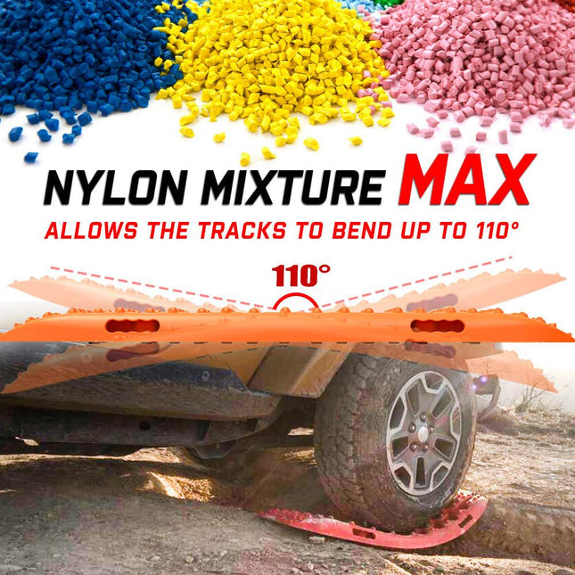 X-BULL Recovery tracks Sand tracks KIT Carry bag mounting pin Sand/Snow/Mud 10T 4WD-Orange Gen3.0.