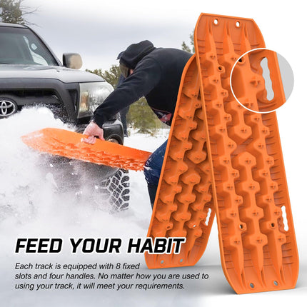 X-BULL Recovery tracks Sand tracks KIT Carry bag mounting pin Sand/Snow/Mud 10T 4WD-Orange Gen3.0.