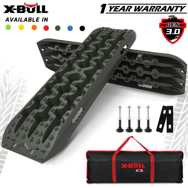 X-BULL Recovery tracks Sand tracks KIT Carry bag mounting pin Sand/Snow/Mud 10T 4WD-OLIVE Gen3.0.