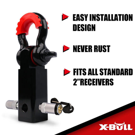 X-BULL Winch Recovery Kit 13PCS Recovery tracks /Snatch Strap Off Road 4X4.