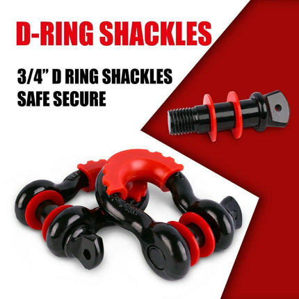 X-BULL Winch Recovery Kit Recovery tracks /Snatch Strap Off Road 4WD.