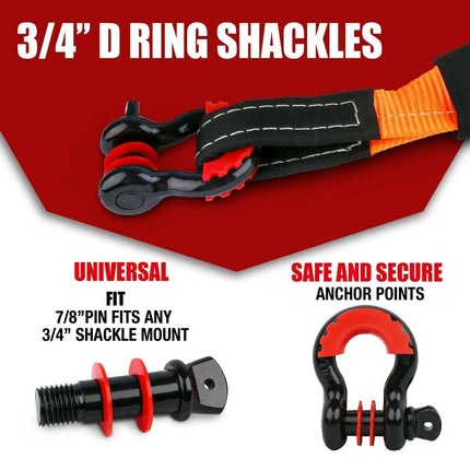 X-BULL Winch Recovery Kit Recovery tracks /Snatch Strap Off Road 4WD.