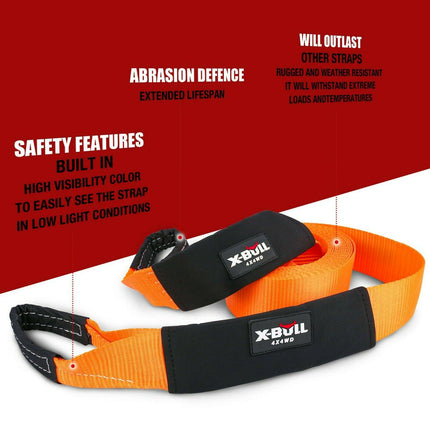 X-BULL Winch Recovery Kit Recovery tracks /Snatch Strap Off Road 4WD.