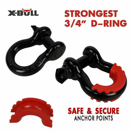 X-BULL Winch Recovery Kit 11PCS 4WD 4x4 Pack Off Road Snatch Strap Essential.