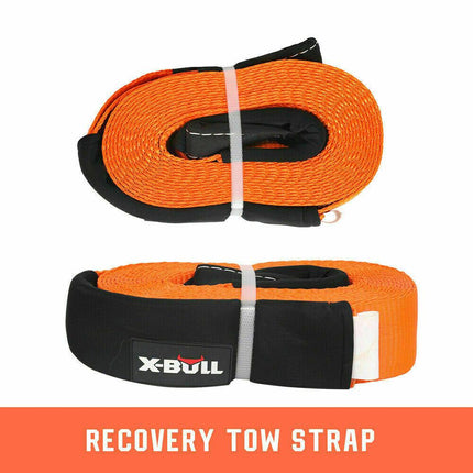 X-BULL Winch Recovery Kit 11PCS 4WD 4x4 Pack Off Road Snatch Strap Essential.