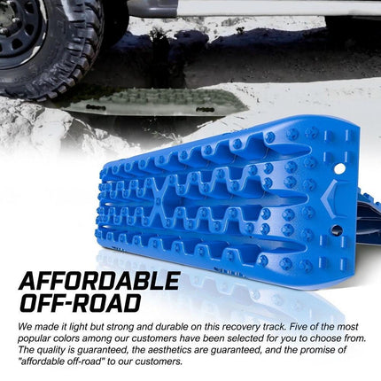 X-BULL Recovery tracks Mud Snow / Sand tracks / Grass 4X4 Caravan 2pairs 4WD Gen 3.0 - Blue.