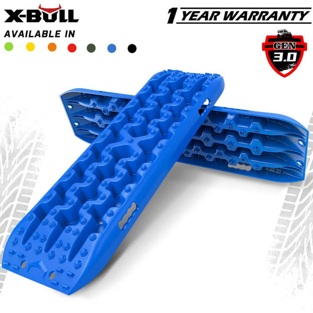 X-BULL Recovery tracks Mud Snow / Sand tracks / Grass 4X4 Caravan 2pcs 4WD Gen 3.0 - Blue.
