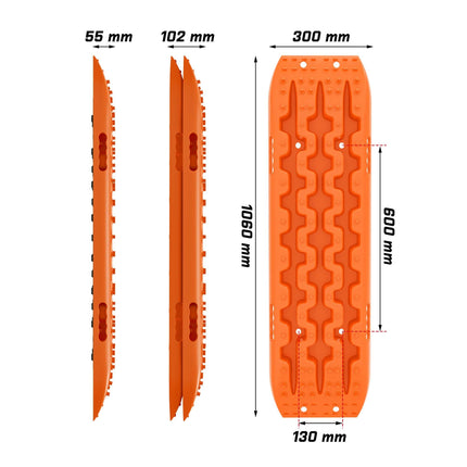 X-BULL Recovery tracks Sand 2 Pairs 4PC10T 4WD Sand / Snow / Mud Off-road Gen 3.0.