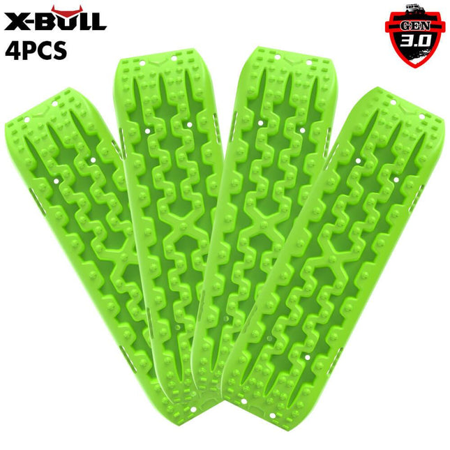 X-BULL Recovery tracks Sand tracks 2 Pairs Sand / Snow / Mud 10T 4WD Gen 3.0 - Green.