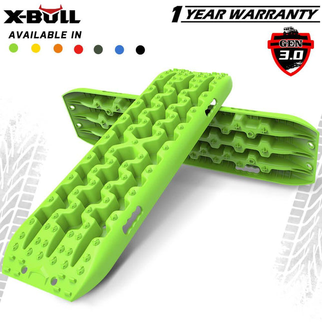 X-BULL Recovery tracks Sand tracks 2pcs Sand / Snow / Mud 10T 4WD Gen 3.0 - Green.