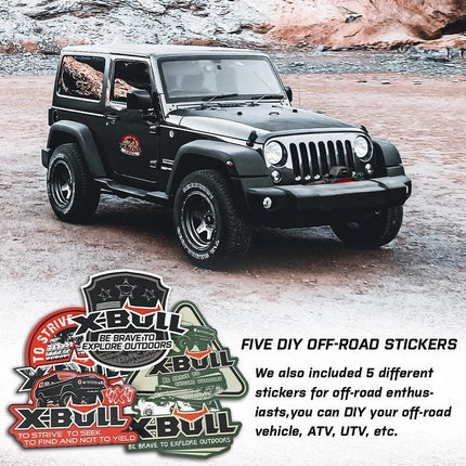 X-BULL Recovery tracks Sand Trucks Offroad With 4PCS Mounting Pins 4WD Gen 2.0- red.