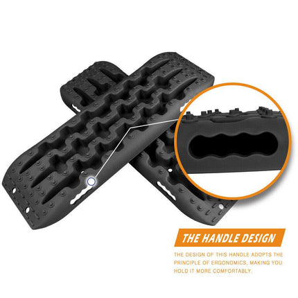 X-BULL Recovery tracks Sand Trucks Offroad With 4PCS Mounting Pins 4WDGen 2.0 - Black.