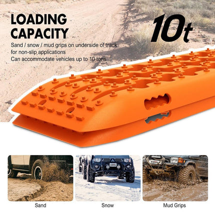 X-BULL Recovery Tracks Sand Track Mud Snow 10T 2 Pairs 4PC 4WD 4X4 Gen 2.0.