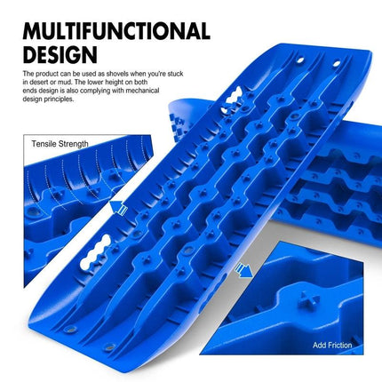 X-BULL Recovery tracks Sand Trucks Offroad With 4PCS Mounting Pins 4WDGen 2.0 - blue.