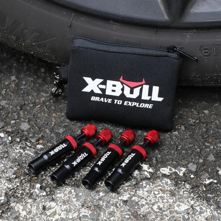 X-BULL 4PCS Tyre Deflators Air Quick Deflator Adjustable 10~30 PSI Tire Valve.