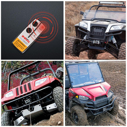 X-BULL 2x Wireless Winch Remote Control 12 Volt 150ft Handset Switch 4wd.