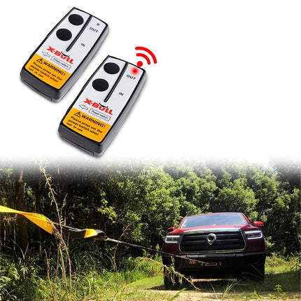 X-BULL 2x Wireless Winch Remote Control 12 Volt 150ft Handset Switch 4wd.