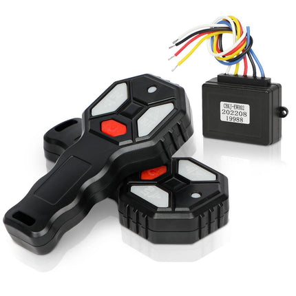 X-BULL 2x Wireless Winch Remote Control 12 Volt Handset Switch 150ft 4WD.