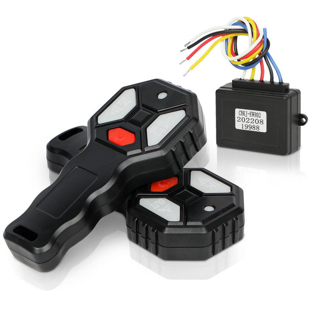X-BULL 2x Wireless Winch Remote Control 12 Volt Handset Switch 150ft 4WD.