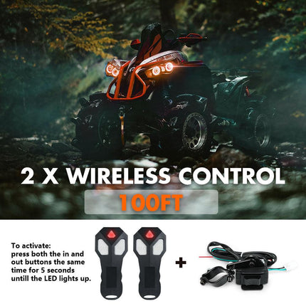 ZESUPER 4500LB Electric Winch 12V Wireless Portable ATV UTV Boat Trailer.