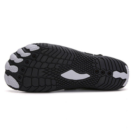 Men Women Water Shoes Barefoot Quick Dry Aqua Sports Shoes - Black Size EU42 = US8.