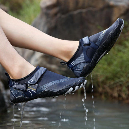 Men Women Water Shoes Barefoot Quick Dry Aqua Sports Shoes - Blue Size EU45 = US10.