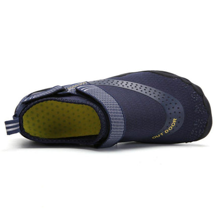 Men Women Water Shoes Barefoot Quick Dry Aqua Sports Shoes - Blue Size EU45 = US10.