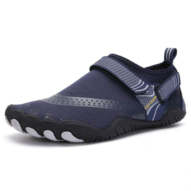 Men Women Water Shoes Barefoot Quick Dry Aqua Sports Shoes - Blue Size EU45 = US10.