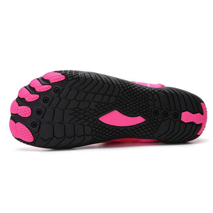 Women Water Shoes Barefoot Quick Dry Aqua Sports Shoes - Pink Size EU38 = US5.