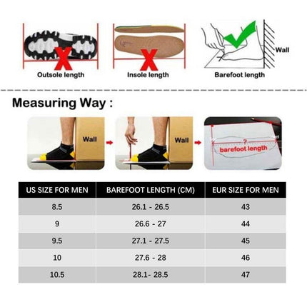 Men's Sneakers Outdoor Road Shoes Breathable Lightweight Non-slip ( White Size US11.5=US47 ).