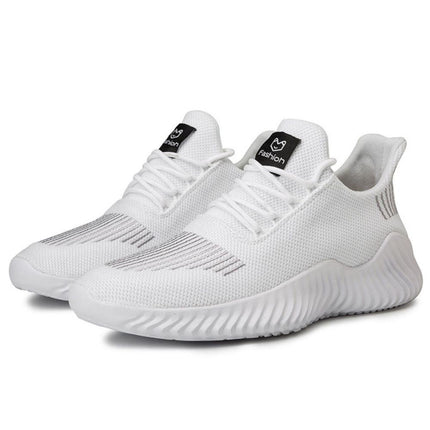 Men's Sneakers Outdoor Road Shoes Breathable Lightweight Non-slip ( White Size US11.5=US47 ).