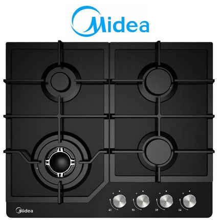 Gas Glass Cooktop 60cm Black.
