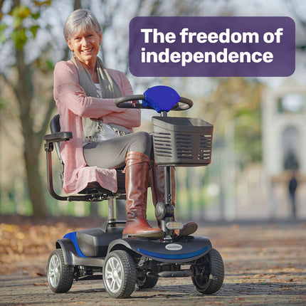 EQUIPMED Mobility Scooter Electric Motorised 4 Wheel Power Portable Folding.