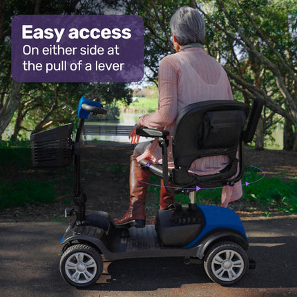 EQUIPMED Mobility Scooter Electric Motorised 4 Wheel Power Portable Folding.