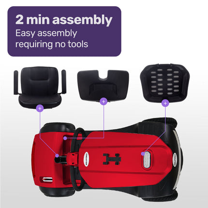EQUIPMED Mobility Scooter For Elderly Motorized Electric Older Adults 4 Riding.