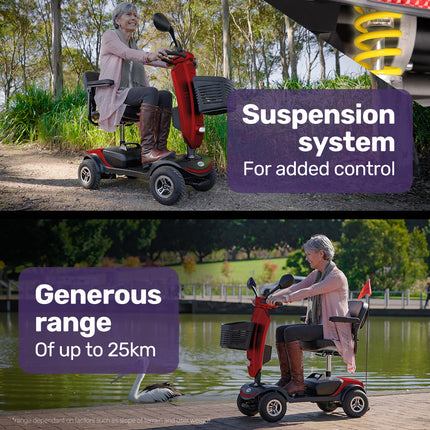 EQUIPMED Mobility Scooter For Elderly Motorized Electric Older Adults 4 Riding.