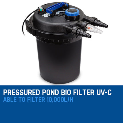 PROTEGE Aquarium External Canister Filter Aqua Fish Tank Pond Water UV Light 10000 L/H.
