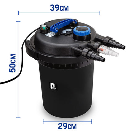 PROTEGE Aquarium External Canister Filter Aqua Fish Tank Pond Water UV Light 10000 L/H.